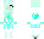 green-blue puppy girl