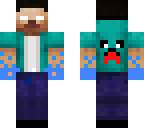 herobrine en llamas