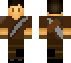 hunter with gauntlets