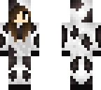 pretty girl wearing a cow onesie
