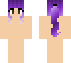 purple ponytail