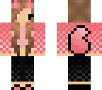 wolf chibi pink girl 