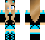 blue cat girl