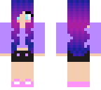 cute ombre haired girl