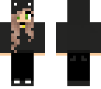 edited girl with black hoodie