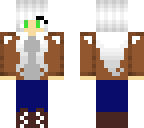 girl w white hair and leather jacket