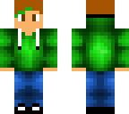 green hoodie