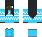 me in a blue sweater
