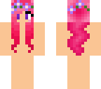 pink flower hair base template