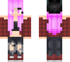 pink haired tomboy