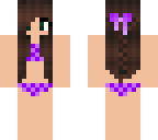 purple swimsuit girl