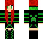 red head with creeper hoodie