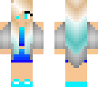blue hair dip girl