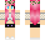 cute summer pink haired
