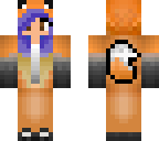fox purple hair girl