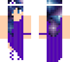 galaxy haired prom girl