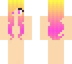 yellow to pink ombre hair base