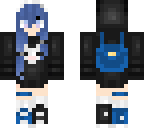 blue haired girl