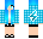 blue lightning girl