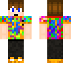 guy with multi-coloured shirt