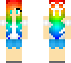 rainbow haired girl