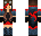 red steampunk girl