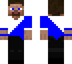 blue and white steve