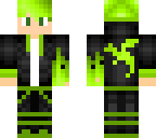 cool green guy 2 0 with green fire