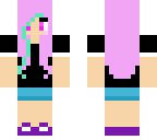 cute pink haired girl