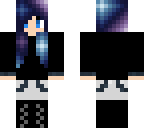 edited emo girl with galaxy hair 