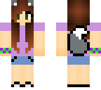 fluffy cat tail girl