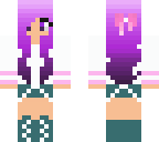 purple with bow