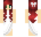 red head wedding dress