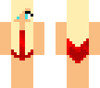 red swimming costume girl