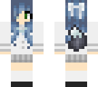 blue haired wolf
