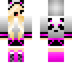 chibi blonde panda hoodie girl