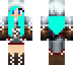 girl with blue