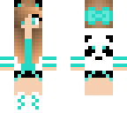 panda girl in blue