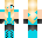 a blue skin