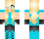 a blue skin