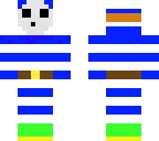 blue and white shy guy