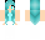 blue cute cat girl
