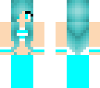blue cute cat girl