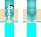 blue cute cat girl