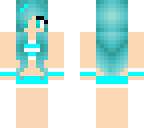 blue cute cat girl