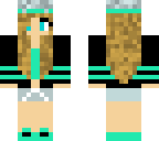 blue greenish cool girl