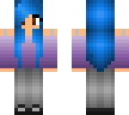 blue haired girl