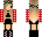chibi girl edited red