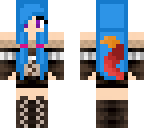 colourful wolf girl