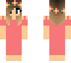 cute girl in a coral jumpsuit xx